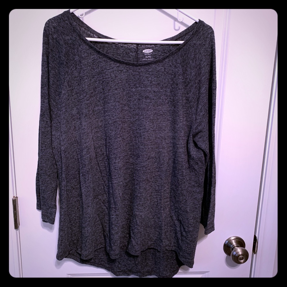 Old Navy women’s heathered storm blue shirt